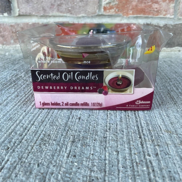 Glade Scented Oil Candles and Warmer- Dewberry Dreams NEW NOS - Picture 1 of 4